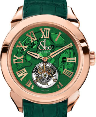 Replica Jacob & Co 150.520.40.NS.QG.1NS Palatial Flying Tourbillon Hours Minute watch